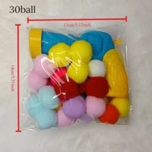 20/30pcs Interactive Cat Plush Ball Launcher Toy Set, Soft Plush Ball Launcher With 1 Launcher, Suitable For Indoor Cat Exercise (Random Color) - Multicolor - View 7