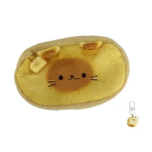 1pc Cute Lucky Bread Toast Cat Pencil Case, Highly Attractive Large Capacity Student Pencil Stationery Storage Bag - Multiple Styles - View 11