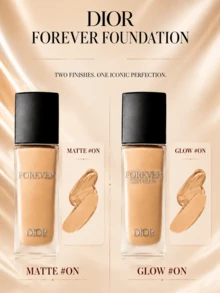 Dior Forever Foundation (Matte Finish) #ON, ukuran penuh 30ml, sampel 2.7ml. Hasil akhir matte yang lembut, mengontrol minyak, alami dan sempurna, tahan lama, mengunci warna, tekstur ringan, menghaluskan tekstur kulit. - MATTE#ON - View 4