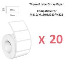 Thermal Self-Adhesive Label Paper, Smudge-Proof Sticker Rolls For Phomemo M110 M220 M200, E210 P50 PT-260 Printers, Barcodes, Addresses, Logo Stickers, Small Business & Home Tagging, Printable Refill Tape Only - View 22