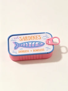 1 Set Vintage Sardine Mini Jewelry Storage Box, Earring Ring Necklace Compartment Storage, Portable Earring Box, Mini Jewelry Storage Box, Portable Ring Storage Box, Cartoon Fish Bone Jewelry Box, Travel Small Jewelry Storage Box - Multicolor - View 15