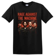 Camiseta con diseño gráfico de Rage Against The Machine, póster vintage de 1999, música rock. - Negro - Ver 1