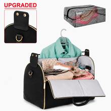 2/3PCS Business Travel 2-In-1 Garment Luggage, Rolling Suitcase With Detachable Carry-On Hand Bag - ALL-black - View 2