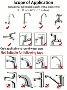 1pc Portable Multi-Function Rubber Hose Spray Nozzle, Universal Shower Accessory, Suitable For Bathroom, Kitchen, Garden, Pet Bathing, RV, Outdoor Camping Essential, Practical Home Tool, Ideal Gift For Home Decor And Outdoor Travel, Sink Hose - Multicolor - View 8