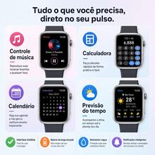 Novo relógio inteligente, Smartwatch para Homens e Mulheres, tela HD de 1,83 polegadas, caixa em titânio e inclui 2 pulseiras. Suporta mais de 100 modos esportivos, mais de 100 mostradores digitais para escolher e também permite personalizar mostradores (DIY). Incorpora múltiplos aplicativos inteligentes - Visão 6