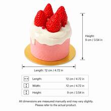3 Inch Decorative Mini Cake Display Prop, Made Of Durable PU Material, Suitable For Long-Term Use, Ideal For Bakery Window Display, Wedding Dessert Table, Party Decoration, Photography, Event Styling And Seasonal Home Decor - 3-inch Simulated Cake - View 12