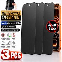 CASECOPS 3入組陶瓷磨砂防窺螢幕保護貼，相容 iPhone 18 Pro Max/18 Ultra/18 Pro/18/17 Pro Max/17 Pro/17 Air/17/16 Pro Max/16 Pro/16/16E 及其他機型，正面 HD 顯示、側面防窺保護，相容手機殼，全螢幕覆蓋，陶瓷般光滑抗眩光、防刮、防指紋 - 3件 - 查看 35