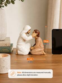 Figurita de Jesús Sanador, Estatua de Fe Religiosa para Decoración del Hogar, Adorno de Resina para Mesa, Estantería, Escritorio, Rincón de Oración, Regalo Espiritual Inspirador para Familia, Amigos, Pascua y Navidad - 1PC - Ver 7