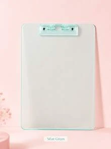 1pc Multicolor Transparent Acrylic A4 Clipboard, Built-In Ruler And Pen Clip, Hanging Hole Document Writing Board, Practical Gift, Study And School Supplies, Popular Desktop Office File Storage Organizer - Multiple Styles - View 8