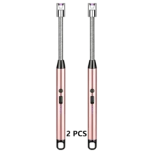 2/4/6 piazes Encendedor Eléctrico Recargable USB, Encendedor De Vela Electrónico, Vela De Plasma sin Llama, Encendedores Largos, Manguera, Estufa De Gas, Pistola De Encendido, Arco Para Acampar, Encendedor De Plasma Sin Llama Para El Hogar Y Acampar Al Aire Libre Y Para Velas Y Estufas De Gas - Rosa - Ver 9
