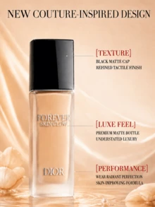 Dior Forever Skin Correct Foundation (Soft Radiant) #ON, Full Size 30ml, Sample 5ml, Natural Perfect, Long-Lasting Wear, Long-Lasting Color Lock, Radiant Finish, Moisturizing Texture, Smooth Finish, Refines Skin Texture - GLOW#ON - View 8
