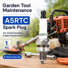 1PC 71mm A5RTC Spark Plug, Heat-Resistant Ceramic & Metal Small Engine Ignition Plug, White Ribbed Insulator With Threaded Electrode, Replacement Spark Plug For Generator, Lawn Mower & Garden Tool Engine Maintenance - A5RTC - View 6