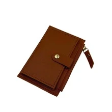 2/1pc (Without Zipper Pull) Fashionable Foldable Zipper Short Women's Mini Wallet, Multi-Card Slots, Letter Print Design - Multicolor - View 9
