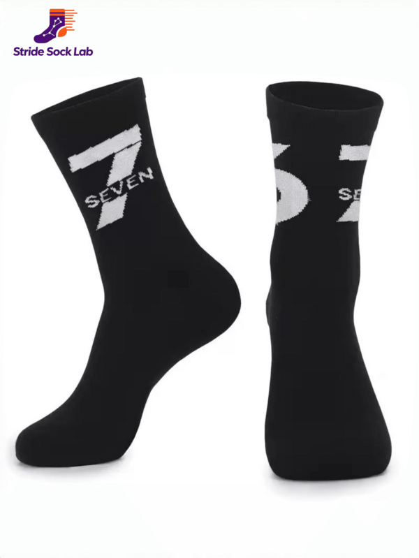 3 Pairs Women's Socks Men's Socks, White Sports Cycling Mid-Calf Socks Women's Sports Gift, Suitable For Daily Sports And Fashion Matching