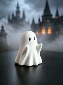2/1pc Mini Ghost Desktop Ornament, Creative Spooky Halloween Decoration, Cute Playful Ghost Figurine, Suitable For Office And Desk, Fun Novelty Desktop Decor, Perfect Halloween Party Accessory, Unique Gift For Friends - A - View 5