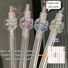 1支彩虹蝴蝶結自動鉛筆 透明筆桿 2B 0.7mm 按壓式自動鉛筆 蝴蝶結裝飾 順滑書寫素描文具 開學禮物 - A - 查看 12