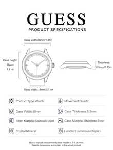 GUESS Women's Two-Tone Stainless Steel Quartz Watch Green Dial Date Display GW0308L5 - one-size - View 5