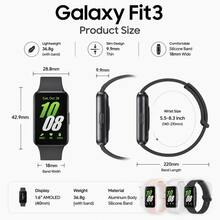 Samsung Galaxy Fit3 健身追蹤智能手錶，1.6 吋 AMOLED 螢幕，電池續航最高 14 天，100+ 種運動模式，睡眠與健康監測，100+ 款錶盤，5ATM 防水 - 查看 3