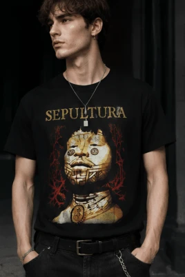 Men T-Shirts - 黑色 - 查看 12