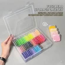 31pcs Transparent Plastic Storage Box, Perler Bead Storage, Gift Box Jewelry Box Accessory Storage Box, Packaging Box Mini Transparent Bead Storage Box With Hinged Lid, Space Saving, Back To School - A - View 9