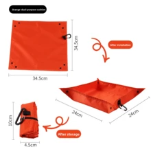Multifunctional Waterproof Foldable Picnic Mat, Portable Outdoor Grass Pad, Dirt-Resistant Sitting Mat, Quickly Converts Into Snack Storage Tray - Multicolor - View 6