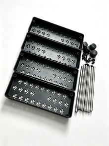2/3/4-Tier Portable Storage Cart, Suitable For Narrow Spaces, 13cm Wide, Hollow Drainage Design, With Movable Casters, Metal Tube Mobile Kitchen Storage Rack, Room Decor Storage Rack, Kitchen Essentials - Multicolor - View 10
