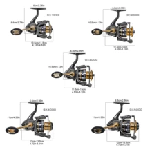 O Ku Ma Spinning Reel, 18KG Drag, 13+1 Bearings, Metal Spool Saltwater Fishing Reel - Multicolor - View 4