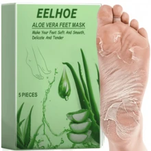 EELHOE 5pcs Moisturizing Hydrating Skin-Softening Firming Foot Mask Patches For Exfoliating Foot Skin, Aloe Vera Foot Mask - View 8