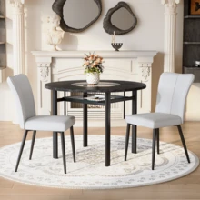 Furniture Black Made Of Glass For Home - 黑色 - 查看 4