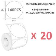 Thermal Self-Adhesive Label Paper, Smudge-Proof Sticker Rolls For Phomemo M110 M220 M200, E210 P50 PT-260 Printers, Barcodes, Addresses, Logo Stickers, Small Business & Home Tagging, Printable Refill Tape Only - View 37