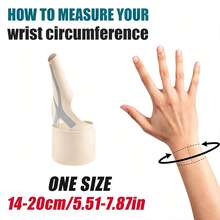 1pc Adjustable Thumb Immobilizer Wrist Support Brace, Ultra-Thin Breathable, Suitable For Gaming, Sports, Office Work - Beige - View 3