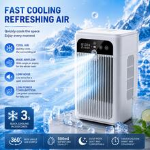 SoffinaLife Air Conditioner Fan, Cold Air Cooler, Desktop Air Conditioner Fan, Quiet, Smart, Timer, Small Fan, Summer Outdoor, Cooling, Mini Cold Air Fan, - Desk Fan - View 11