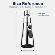 OCTAVO (1 Piece) High-Quality Three-Way Adjustable Splash-Proof Kitchen Faucet: Sturdy Structure, Easy To Operate, Perfect For Precise Watering And Cleaning! Home Bathroom Decoration, Autumn Decoration, Back-To-School Season - Silver - View 5