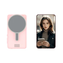 Pantalla Magnética para Vlog de Teléfono, Grabación Inalámbrica 1080P, Monitor de Selfie de Cámara Trasera con Control Remoto Bluetooth, Adecuado para Vlog de Selfie y Transmisión en Vivo, Compatible con Sistemas IOS y Android - Multicolor - Ver 10