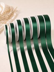 10 Yards Premium Forest Green Satin Ribbon, Double-Sided Forest Green Silk Ribbon, Suitable For Christmas Gift Wrapping, Vintage Wedding Decoration, Bouquet Bows And DIY Crafts. - Forest Green Ribbon - View 8