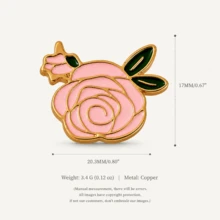 1pc Rose Bow Pendant, Cute Cartoon Style, 14k Gold Plated Copper Material, Suitable For DIY Creative Necklace, Bracelet, Earrings, Bag Chain, Keychain, Waterproof And Sweat-Resistant, Suitable For Daily Casual Wear - Multicolor - View 11