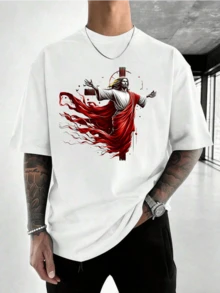 Men T-Shirts - 白色 - 查看 2