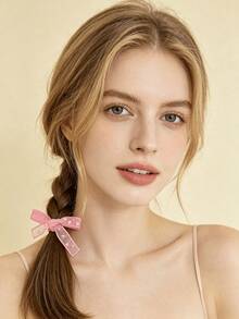 Dior High-End Satin Headband Set, Women's Luxury Silk Headband, Multi-Color High-End Fashion Hair Accessory, Elegant Mother's Day Gift - Watermelon Pink - View 2