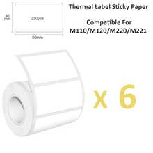 Thermal Self-Adhesive Label Paper, Smudge-Proof Sticker Rolls For Phomemo M110 M220 M200, E210 P50 PT-260 Printers, Barcodes, Addresses, Logo Stickers, Small Business & Home Tagging, Printable Refill Tape Only - View 35