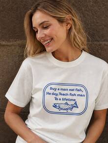 Women T-Shirts - 白色 - 查看 3