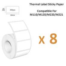 Thermal Self-Adhesive Label Paper, Smudge-Proof Sticker Rolls For Phomemo M110 M220 M200, E210 P50 PT-260 Printers, Barcodes, Addresses, Logo Stickers, Small Business & Home Tagging, Printable Refill Tape Only - View 25