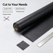 1Pc,Faux Leather Repair Patch - Self-Adhesive Faux Leather Fabric Patches For Sofas And Chairs, Quickly Repair Holes And Tears, Brown, Easy To Apply, Car Seat Repair, Furniture Repair, Fashion Design, Easy-To-Apply Tape - Multicolor - View 3