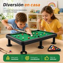 Mini Mesa de Billar Portátil con Bolas, 2 Tacos y Triángulo, Juego de Escritorio para Niños y Adultos, 2 Tamaños Disponibles - B - Ver 5