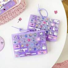Gantungan Kunci Keyboard Mekanik 26 Tombol Seri Sanrio, Gantungan Kunci Tombol Pereda Stres, Liontin Gantungan Tas, Hadiah Liburan Natal dan Halloween. - MultiWarna - View 3