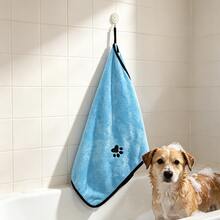 Pet Bath Towel For Dogs And Cats, Soft Absorbent Microfiber Drying Towel With Hanging Loop, Quick Dry Pet Towel Blanket For Bathing, Outdoor Travel And Home Use - Multicolor - View 7