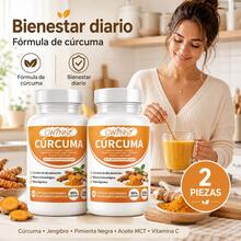2PCS Gwynne Suplemento de Cúrcuma 2250mg Curcuminoides al 95% Extracto Orgánico con Jengibre Pimienta Negra Propólis de Abejas Apoyo Diario para Articulaciones e Inmunidad 90 Cápsulas - Dos botellas - Más favorable - Ver 3