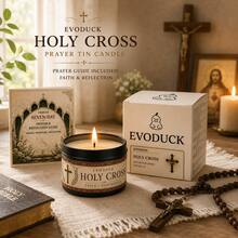 1pc Holy Cross Scented Prayer Candle In Tin With Seven Day Prayer & Reflection Guide, Christian Catholic Devotional Candle For Home Altar Prayer Corner Decor, Religious Baptism First Communion Confirmation Gift For Godchild Teen Boy Girl Men Women - Multi Scents - View 4