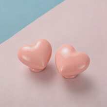2pcs Cute Heart-Shaped Cabinet Handles, Solid Drawer Pulls, Colorful Decorative Furniture Knobs, Suitable For Baby Room And Kids Bedroom - Multicolor - View 10