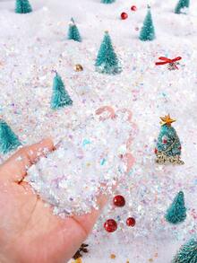 100g Christmas Snow Decorations, Used For Christmas Village Decorations, Christmas Parties - Snow Confetti - View 2