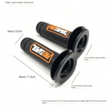 2 buah Grip Stang Motor Universal, Cocok untuk ATV, Dirt Bike Protaper dan Modifikasi ProTapered, Selongsong Gas Anti-Selip, Kompatibel dengan Kawasaki, Suzuki, EXC SX YZF CRF, Grip Stang Motor, Stang Motor - A - View 11